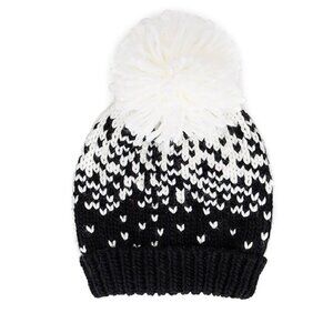 Genie By Eugenia Kim Brady Pom Pom Beanie in Black &White